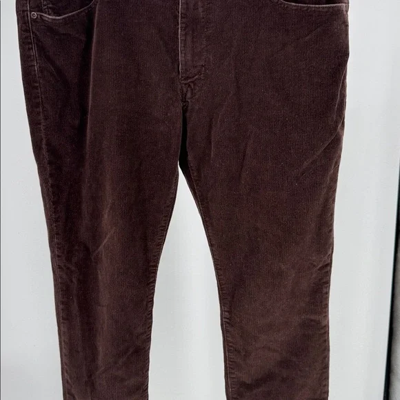 Mutual Weave The Slim Men's Corduroy Pants dark brown casual office 38x30 work - Picture 7 of 11